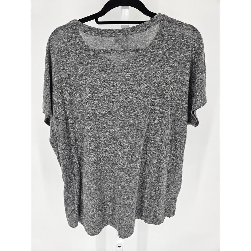 Old Navy Womens Sz XL Short Sleeve Loose Fit T Shirt Gray Heathered - Picture 3 of 3